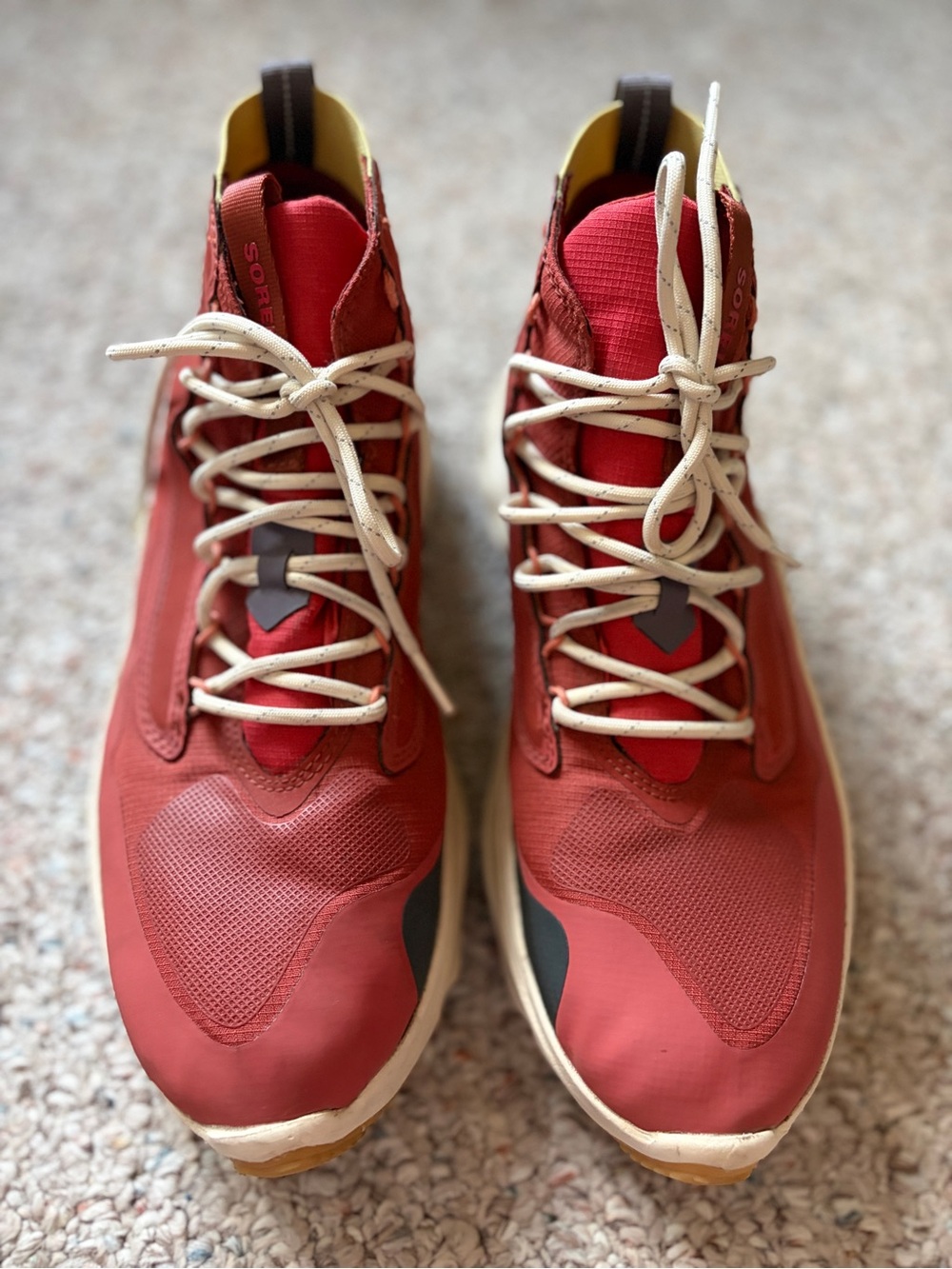 SOREL Kinetic Breakthru Venture Mid WP Boot shoe hiking women’s size 10.5 red - Picture 2 of 6